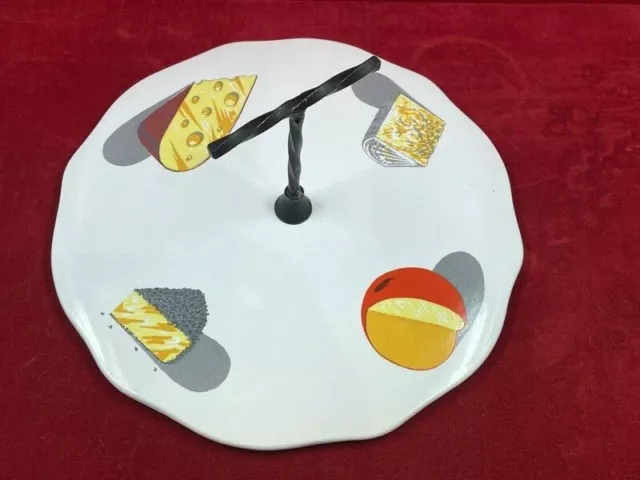 Plateau à Fromage- Sarreguemines. vintage 30 cm