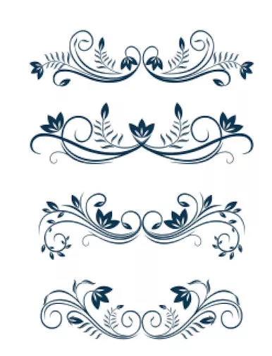 Victorian-Like Image Swirls Scrolls Floral Flower Waterslide Decal U PICK MIS514
