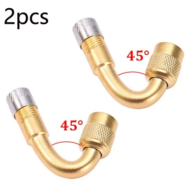 2x Copper Tyre Valve Extension Adaptor Tire High Quality Extender For Motorcycle