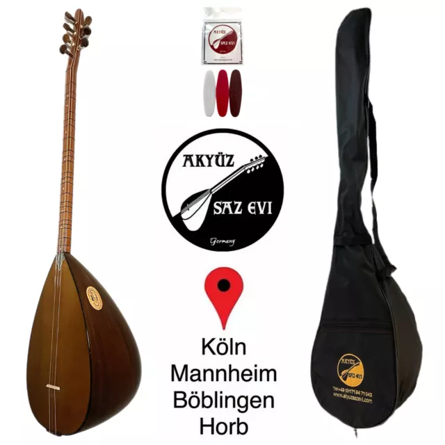 Saz / Baglama / Yeni / nuovo / nuovo - Uzun Sap Maun Solak (collo lungo / mancino)