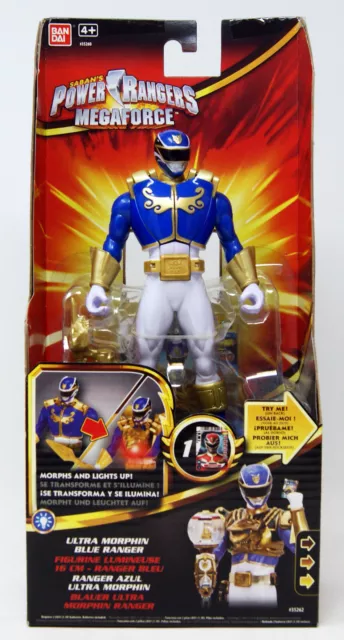 Power Rangers - Megaforce - Ultra Morphin Blue Ranger / Blauer Ranger - ca. 16cm