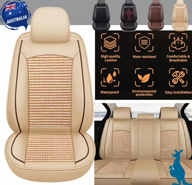 2023 Leather Car Seat Cover Full Set for Land Rover LR3 Range Evoque Sport Velar