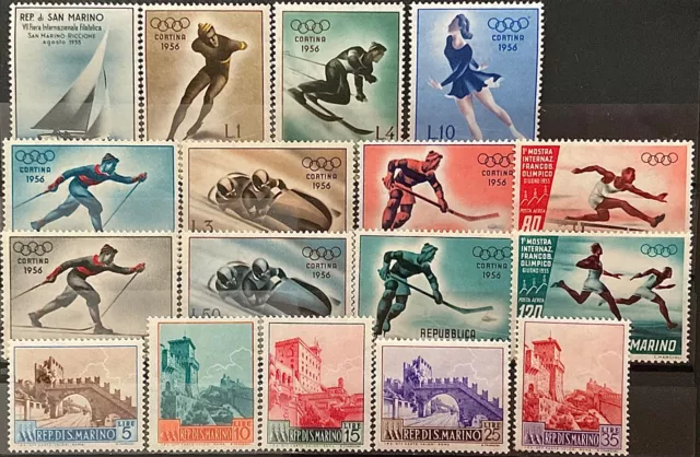 1955 San Marino Year MNH with Airmail. Missing a value