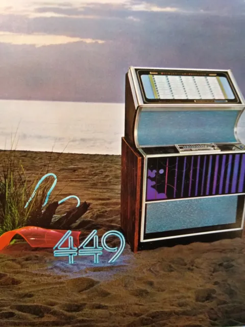 Rock Ola 449 Miniature Musical Mint Jukebox FLYER Original NOS Phono 8.5" x 11"