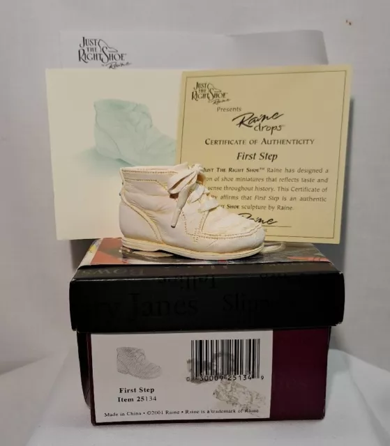 RARE Just The Right Shoe 'LACE IT UP', By Lorraine Vail (Raine) - 25187 &  COA