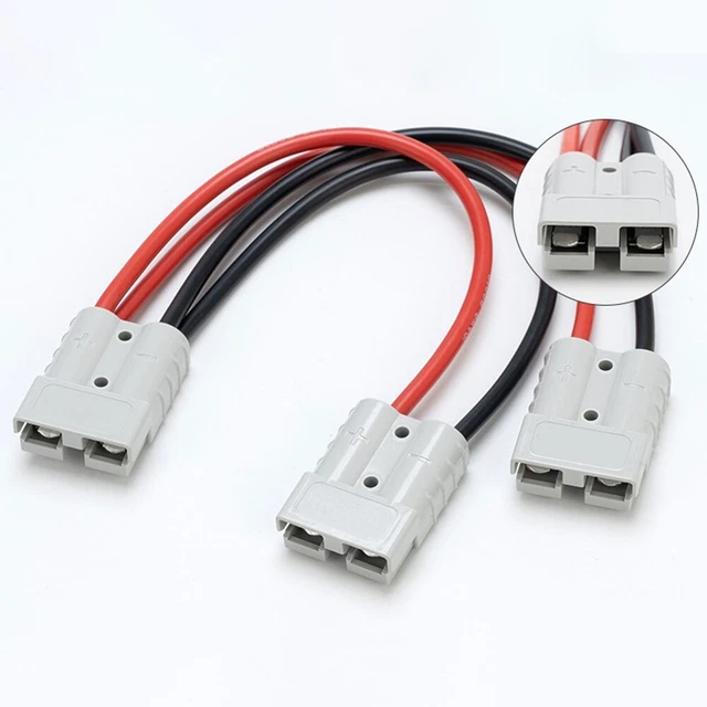 Double Y Adapter Electrical Equipment Gray Plug Connector 4/6mm 50 Amp