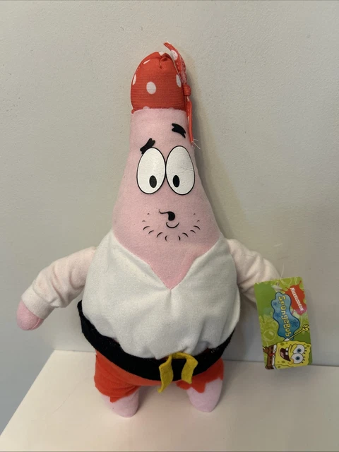 NICKELODEON SPONGEBOB SQUAREPANTS Patrick as a Pirate Soft Toy 2009 ...