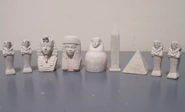 Egyptian chess set latex moulds