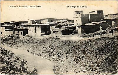 CPA AK MAROC Colonne KENIFRA, Juillet 1914 - Le village de KENIFRA (92886)