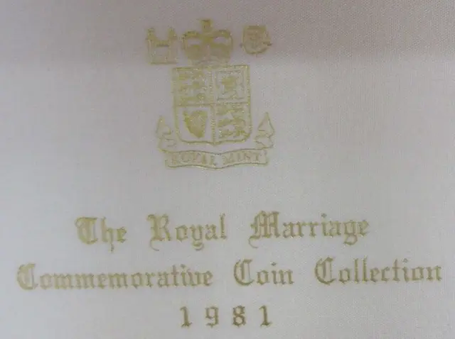 1981 The Royal Marriage Commemorative Coin Collection Royal Mint Box Only 3