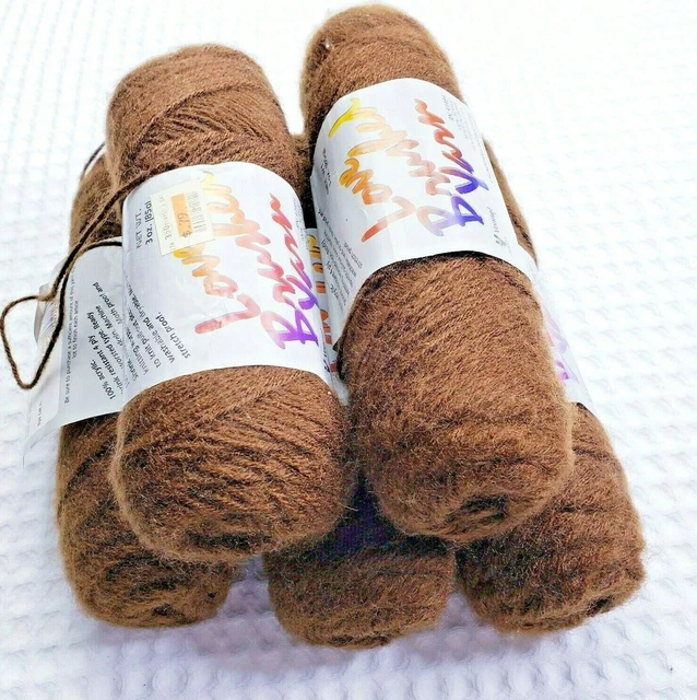 Café de colección de hilo marrón 5-4 capas de acrílico resistente a la contracción color nuevo stock antiguo