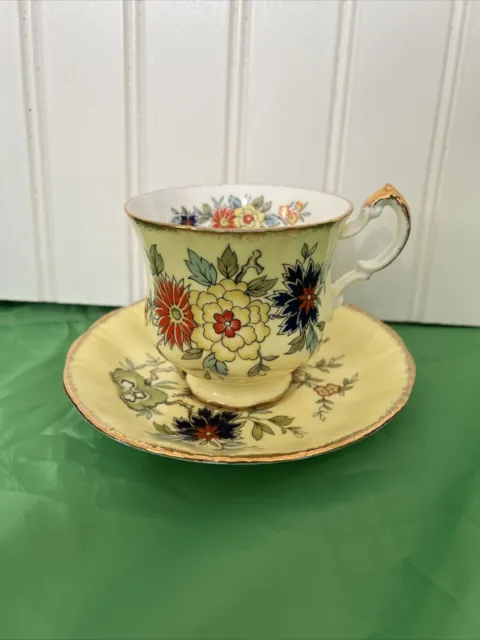 Paragon England Oriental Series "Sung" Green Tea Cup & Saucer - Excellent