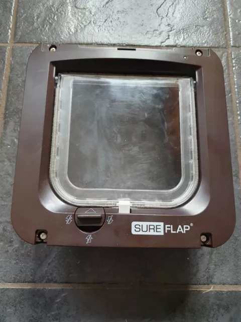 Sureflap Microchip Cat Flap Door Brown New Version 2021 Spares Parts Replacement