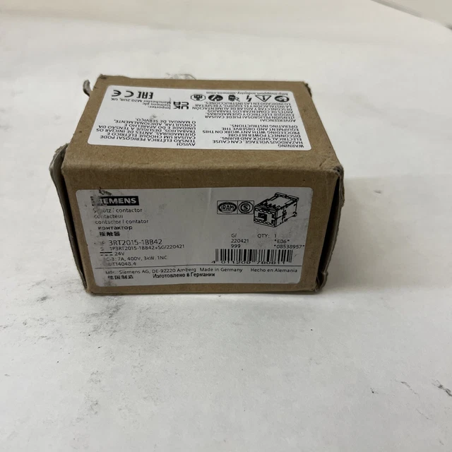 Siemens Contactor 3RT2015-1BB42
