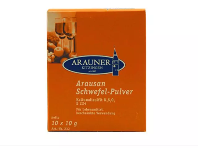 KITZINGER  ARAUNER ARAUSAN SCHWEFELPULVER FÜR  WEIN 10*10 g