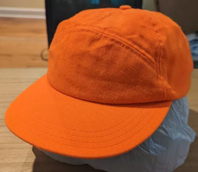 VTG L.L. Bean Hunting Hat Cap 5 Panel Blaze Orange Lined USA Gore-Tex Hunter VTG L.L. Bean Hunting Hat Cap 5 Panel Blaze Orange Lined USA Gore-Tex Hunter