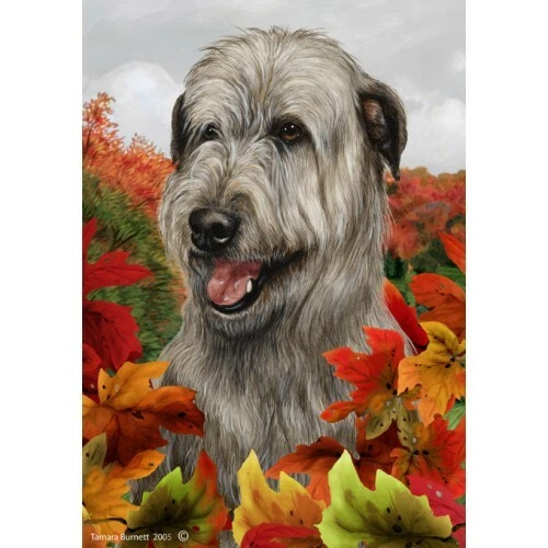Fall Garden Flag (TB) - Grey Irish Wolfhound 133291
