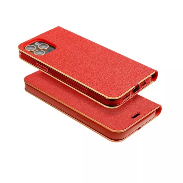 FÜR XIAOMI POCO X6  - BOOK LUNA ROT Klapp Schutz Tasche Buch Case Etui Hülle