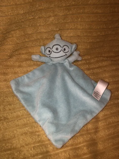 George Asda Blue Toy Story Alien Baby Comforter Blanket Blankie Soft Plush Toy