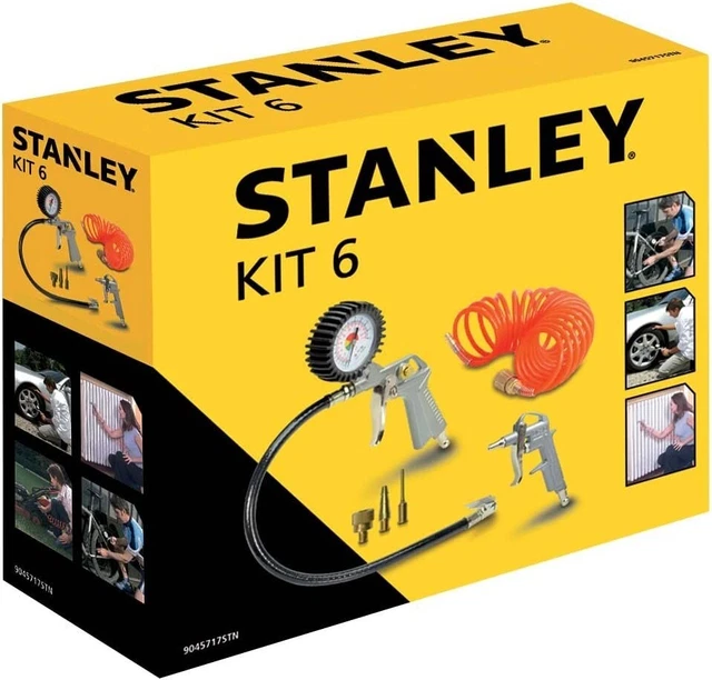 Kit 6 Pezzi Set per Aria Compressa,Leggero-Comodo,3 Aghi,Tubo...