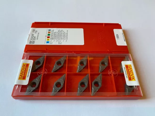 10x placas giratorias SANDVIK VBMT 160408-KF H13A ¡NUEVOcon factura!!¡!