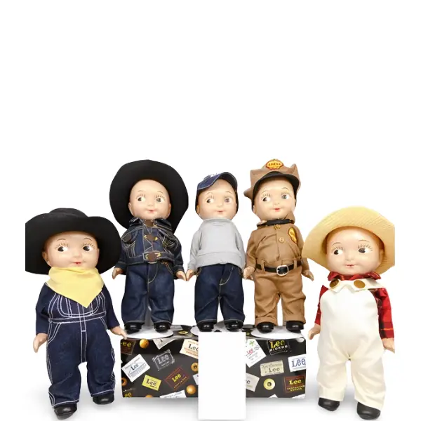 Buddy Lee Doll Plush Doll Limited Edition Lot Complete 5 Set 33cm from Japan JPN