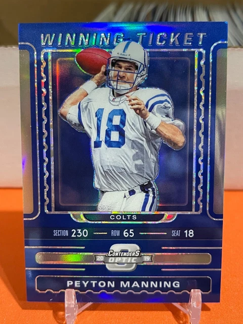 2019 Panini Contenders Optic Winning Tickets /99 Peyton Manning BLUE #WT-PM2