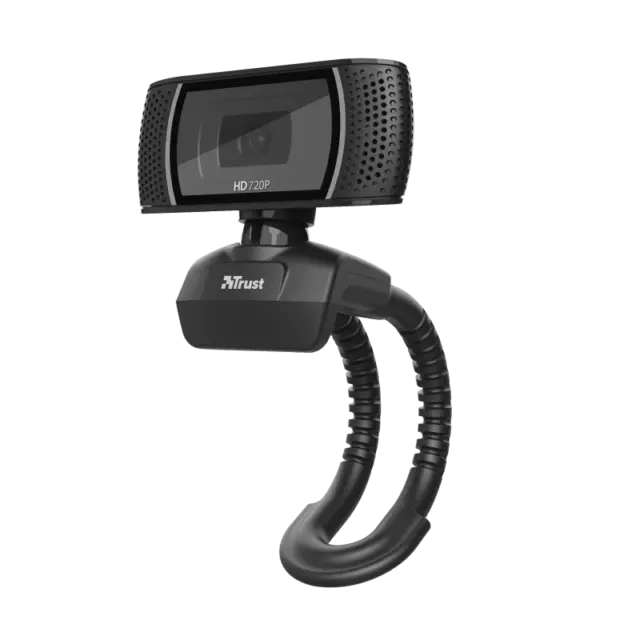 Trust Trino HD Webcam With Flexible Stand & Built In Microphone Black - Open Box