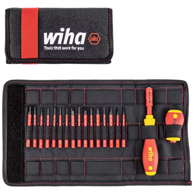 Jeu de tournevis Wiha SlimVario® VDE 1 set vis à fente, cruciforme Phillips, 2