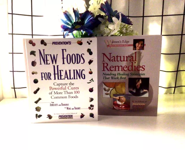 Book Lot of 2 Prevention's:  Natural Remedies & New Foods for Healing