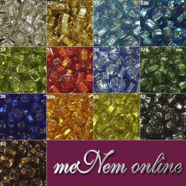 20g Rocailles Silbereinzug 4kant 4mm FARBAUSWAHL Perlen Glasperlen