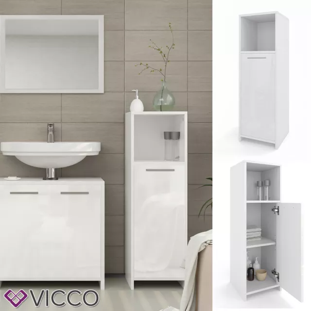 Conjunto de muebles de baño mueble base espejo mueble de baño Kiko blanco VICCO