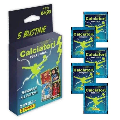 Calciatori Panini 2023-2024 - Cofanetto Con Album Cartonato E 5 Bustine Figurine - Foto 14