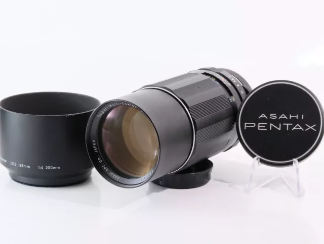 Asahi Super Muluti Beschichtet Takumar 200mm F/4 M42 Halterung Linse, W / Kapuze