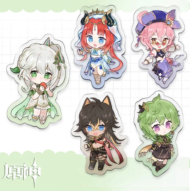 CHENJIRA Porte-clés Wuther Waves Chibi Figure Pendentif Chaîne En