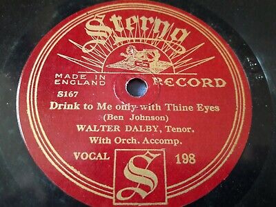 Walter Dalby - The Irish Emigrant / Drink To Me Only With Thine Eyes - 78 rpm