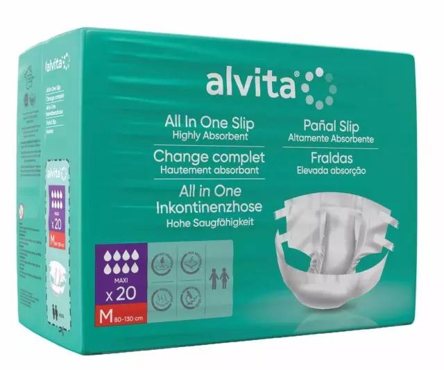 Alvita Incontinence All-In-One Pants Mexi 20 - Choose Pack