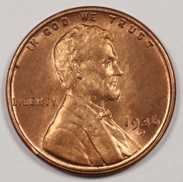 1936-d Lincoln Head Cent.  Choice BU.  175839