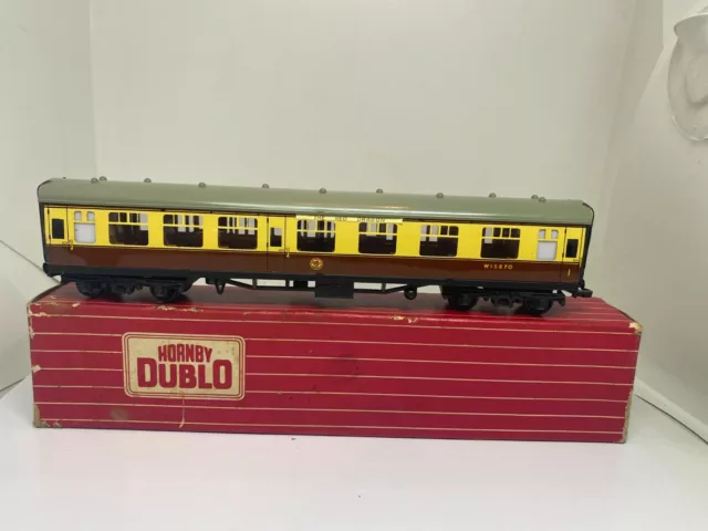 Hornby Dublo OO Gauge Railways 4050 Corridor Coach 1st/2nd WR Boxed