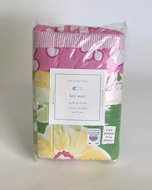 Pottery Barn Kids Petite Pillow Sham/Case ISLAND Surf Key West Patchwork Baby sz