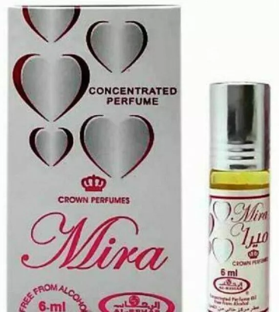 Al Reahb Mira Durable Parfum Avec Rouleau Sur pour Unisexe Chaque 6 ML Set De 6