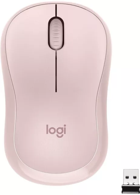 Logitech M220 Silent Wireless Mouse, 2.4 GHz with USB Receiver, - Rose