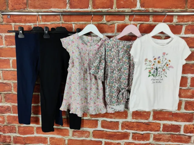 Girls Bundle Age 6-7 Years Next M&S Gap Leggings Floral T-Shirt Top Summer 122Cm