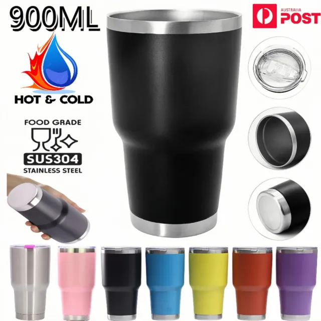 30oz Thermal Cup Stainless Steel Insulated Tumbler Travel Coffee Mug Double Wall