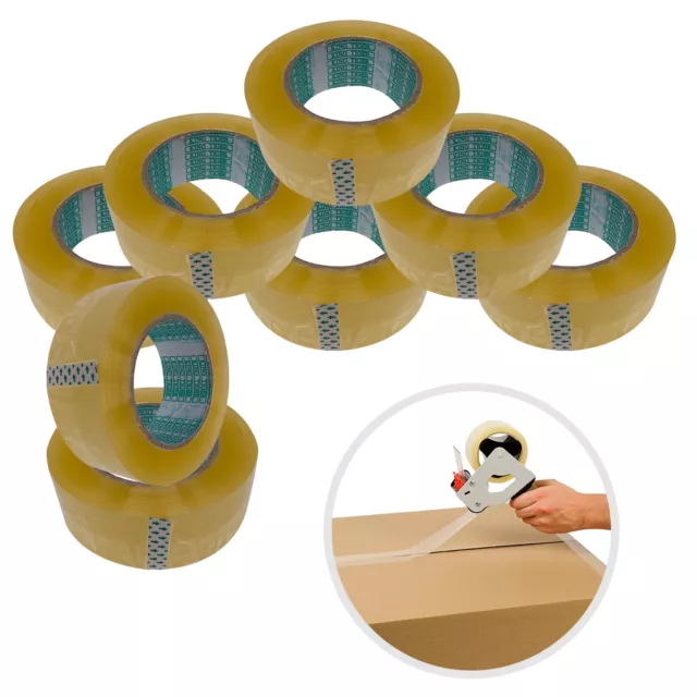 Clear Sellotape 48mm x 160m Roll Box Sealing Parcel Packing Strong Adhesive Tape