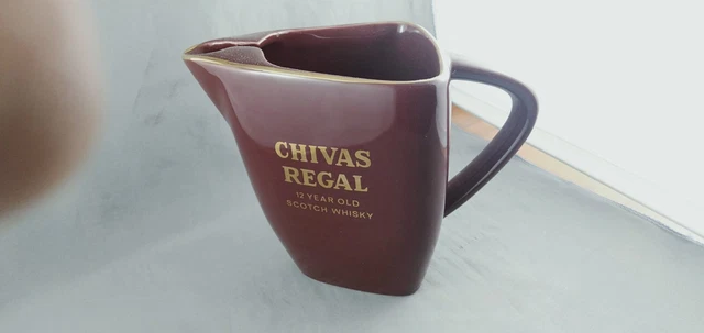 Chivas Regal Whisky Water Jug 6in maroon Wade Green Stamp