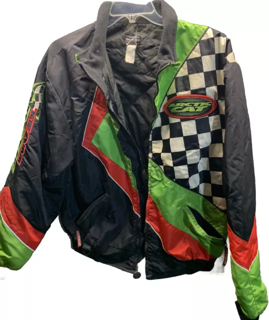 Vtg Arctic Cat Racing Team Thinsulate 3 In 1 Coat Sz XL Arcticwear @RARE@