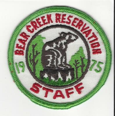 1975 Bear Creek Reservation Boy Scout Camp STAFF Patch Alamo Area Council OA 60