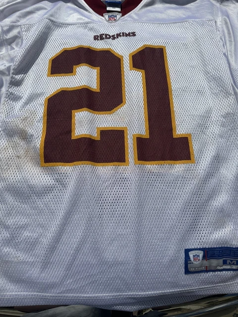 Vintage Reebok NFL Washington Redskins Sean Taylor 21 White Jersey Mens M