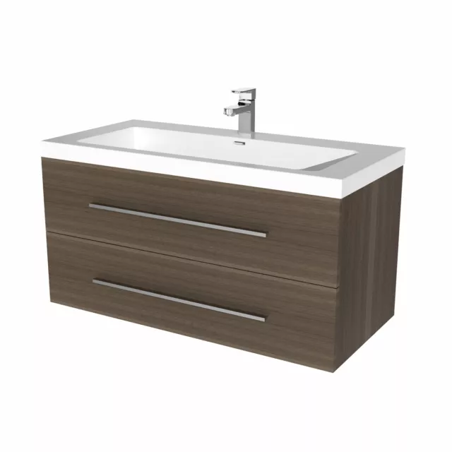 Madrid Set de Lavabo 100 CM Noyer